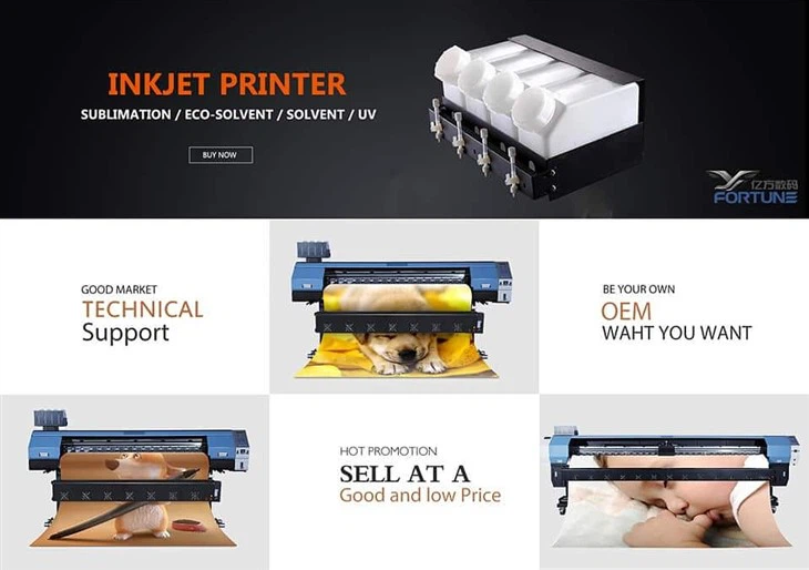 1.7m 2m 3.2m UV Eco Solvent Priner Printing Machine